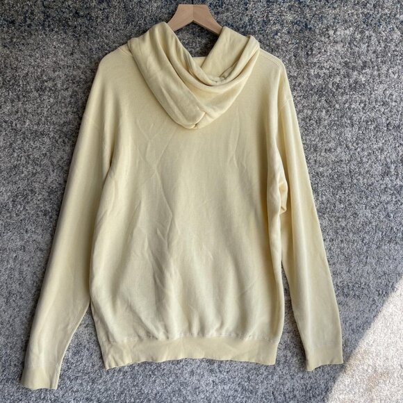 John Elliott Hoodie Mens 4XL Light Yellow Vintage Fleece Pullover Made USA New - Picture 7 of 8